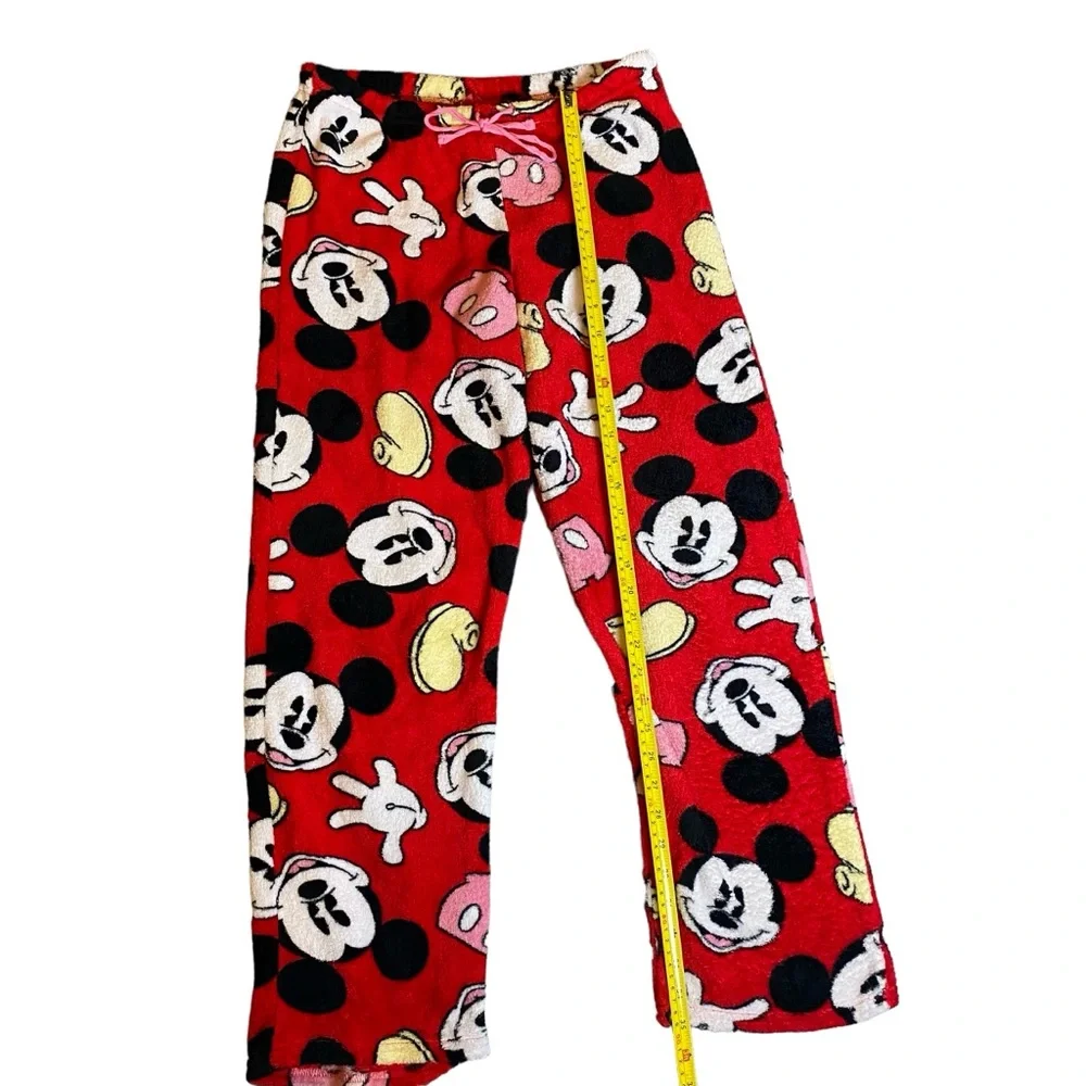 Disney Mickey Mouse Red Casual/Sleep Pants Size Women’s Medium‎ 7/9 - Picture 4 of 7